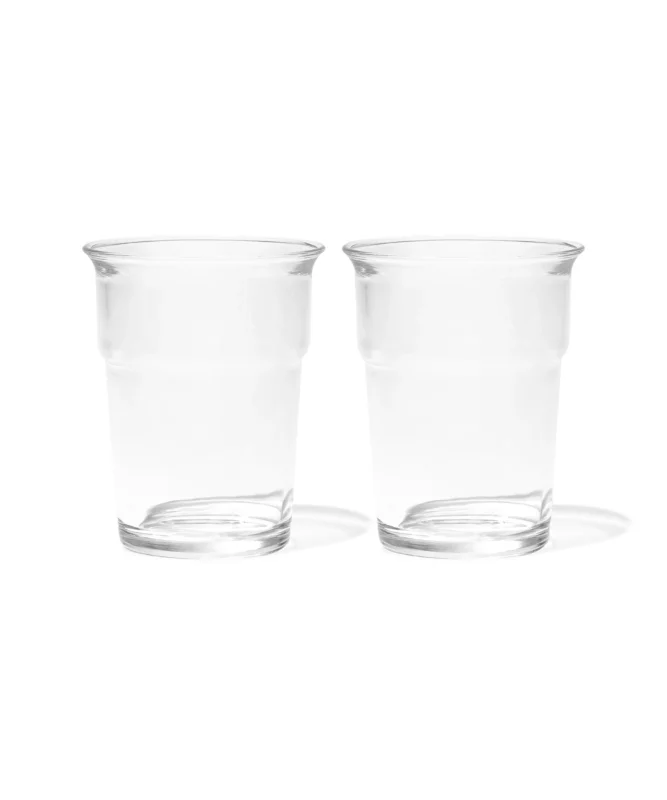 Klares Trinkglas im To-Go Design – liva collection von 7 O'CLOCK
