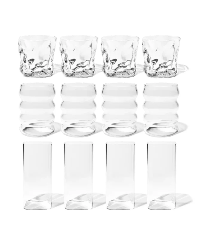 Bestseller Bundle im 12er Gläser-Set von 7 O'CLOCK