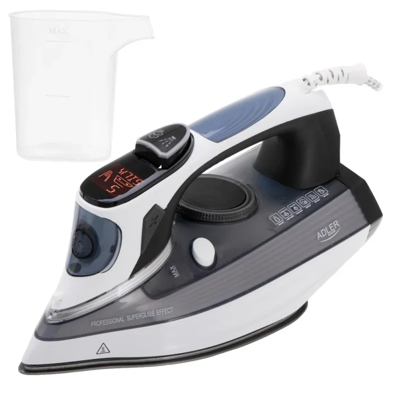 Adler AD 5053 Dampfbügeleisen 3000W LCD Display 240g Dampfstoß 300ml