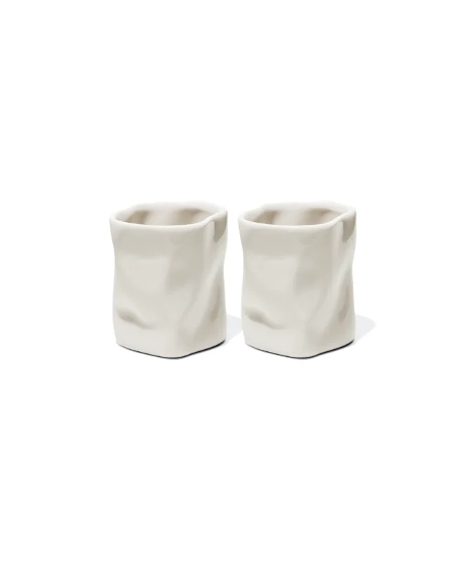 Organische Espresso-Tasse in Cremeweiß – alaska collection von 7 O'CLOCK