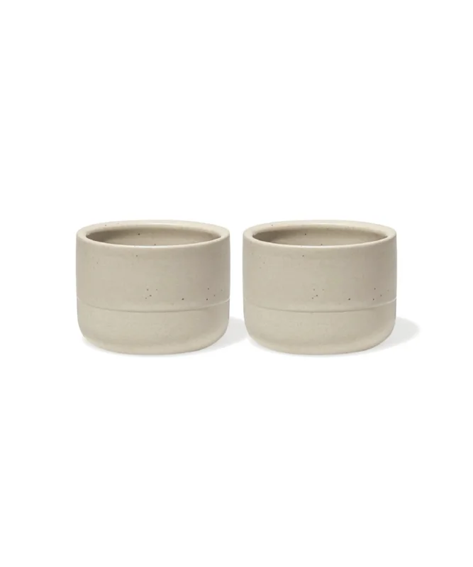 Espresso Keramik Becher in Beige – faro collection von 7 O'CLOCK