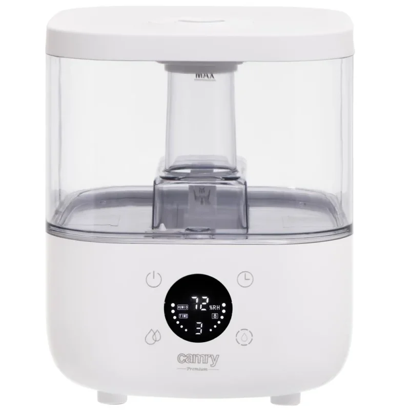 Camry CR 7973 Ultraschall-Luftbefeuchter weiß – 5 L, LED-Display, Aromatherapie
