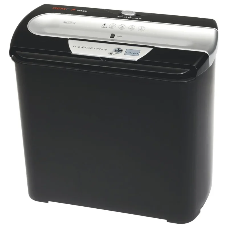 GENIE Aktenvernichter 255 CD A4 Streifenschnitt 7 Blatt CD Shredder