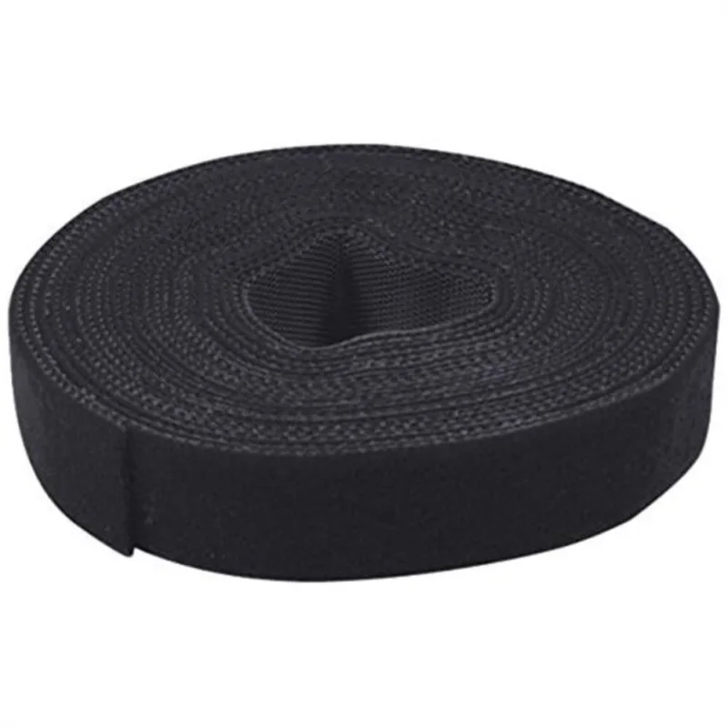 LogiLink Kabelbinder aus Klettband Rolle 16mm wetterfest schwarz 4 m