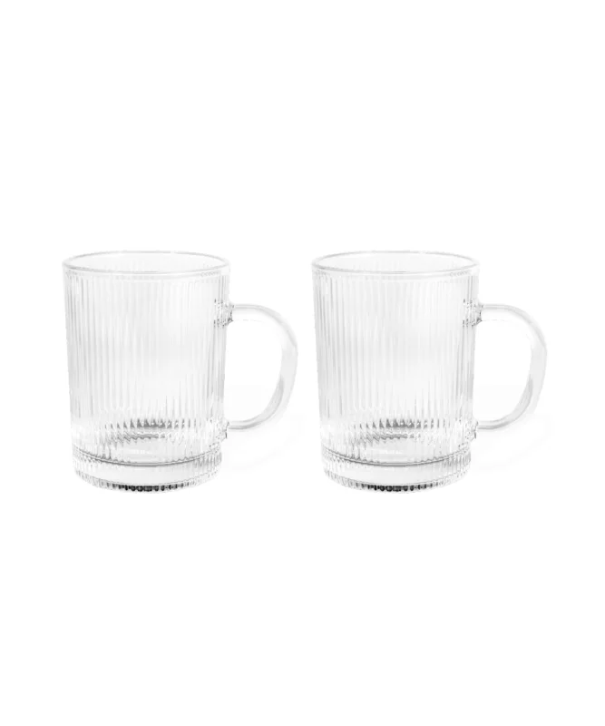 Geriffelte Glastasse mit 300 ml aus der paris collection von 7 O'CLOCK