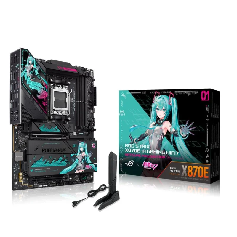 ASUS ROG Strix X870E-H Gaming WiFi7 Hatsune Miku Edition Mainboard AM5 ATX DDR5