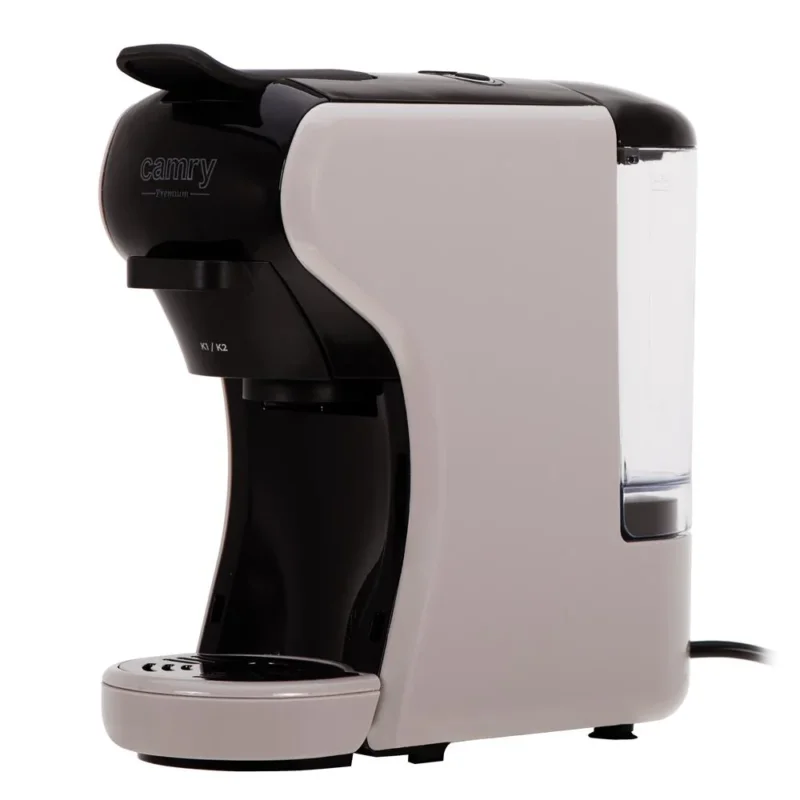 Camry CR 4414bm Multi-Kapsel-Espressomaschine, 19 bar Kaffeemaschine für Kapseln, Pads und gemahlenen Kaffee, kompakt fürs Büro und Zuhause, Mocca/Schwarz
