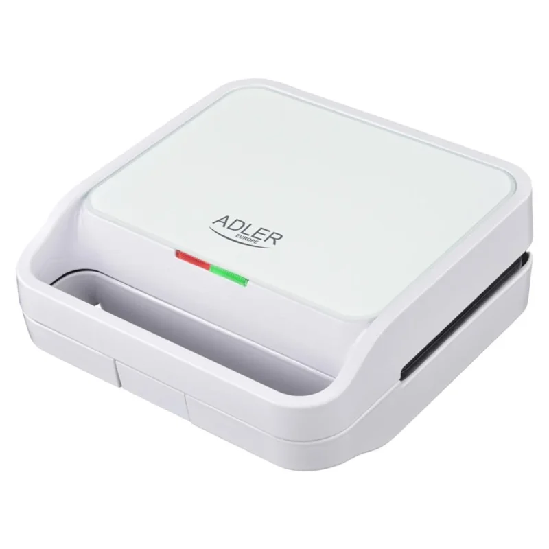 Adler AD 3070 2 in 1 Sandwichmaker und Kontaktgrill 1100 Watt Weiß