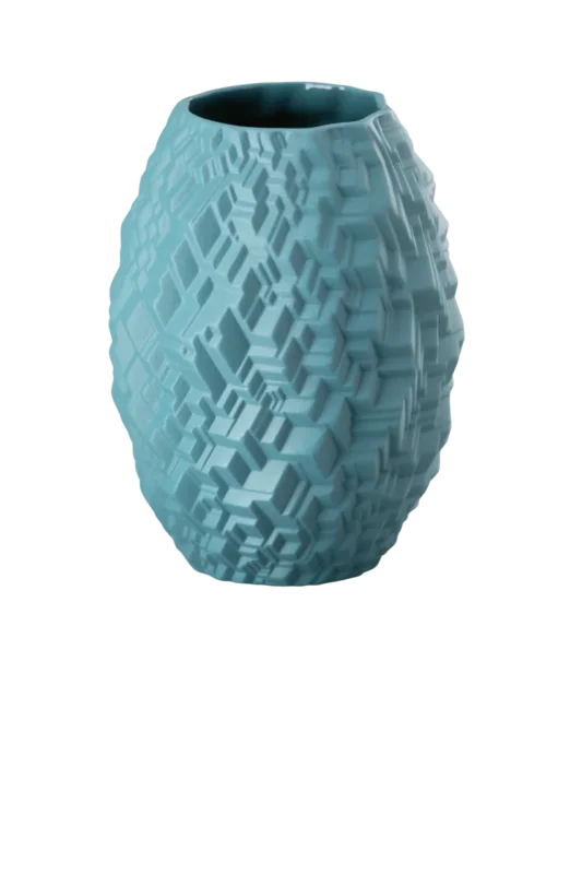 Rosenthal Phi City Vase 10 cm Abyss Petrol