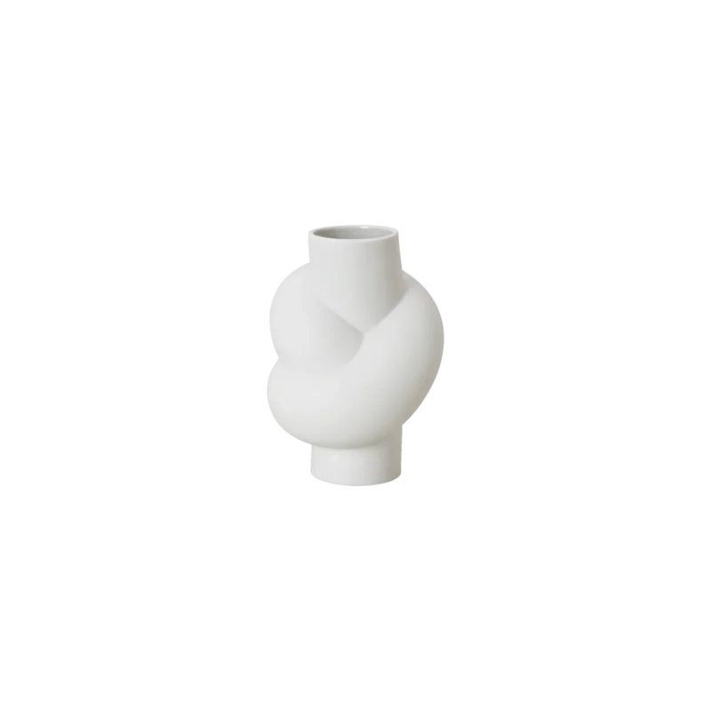 Rosenthal Node Vase 14 cm Weiss matt Weiss