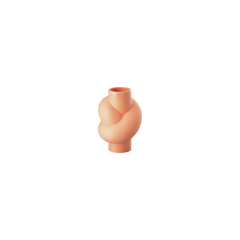 Rosenthal Node Vase 10 cm Coral Rot