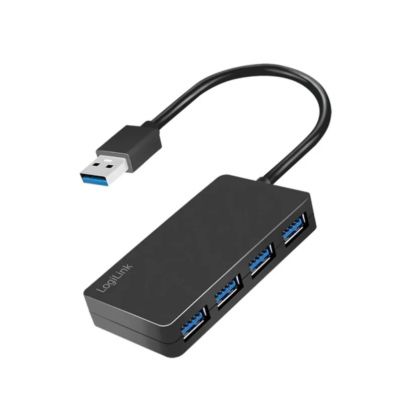 LogiLink USB 3.2 Gen1 Hub 4 Port Schwarz