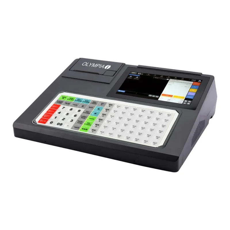 Olympia Registrierkasse K200 PLUS Kassensystem mit Touchdisplay Schwarz