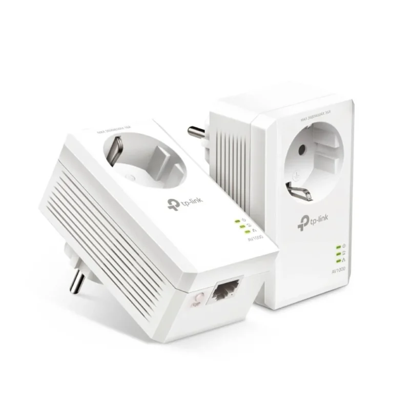 TP-Link TL-PA7017P KIT AV1000 Gigabit Powerline Adapter KIT mit Steckdose Weiß