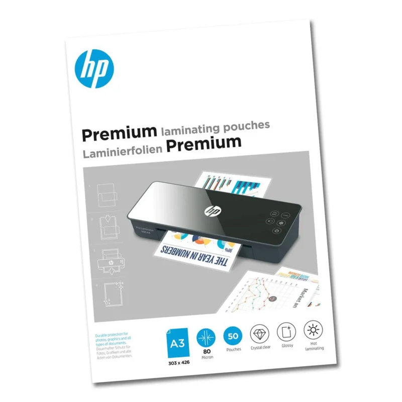 HP Premium Laminierfolien DIN A3 80 Micron 50 Stück