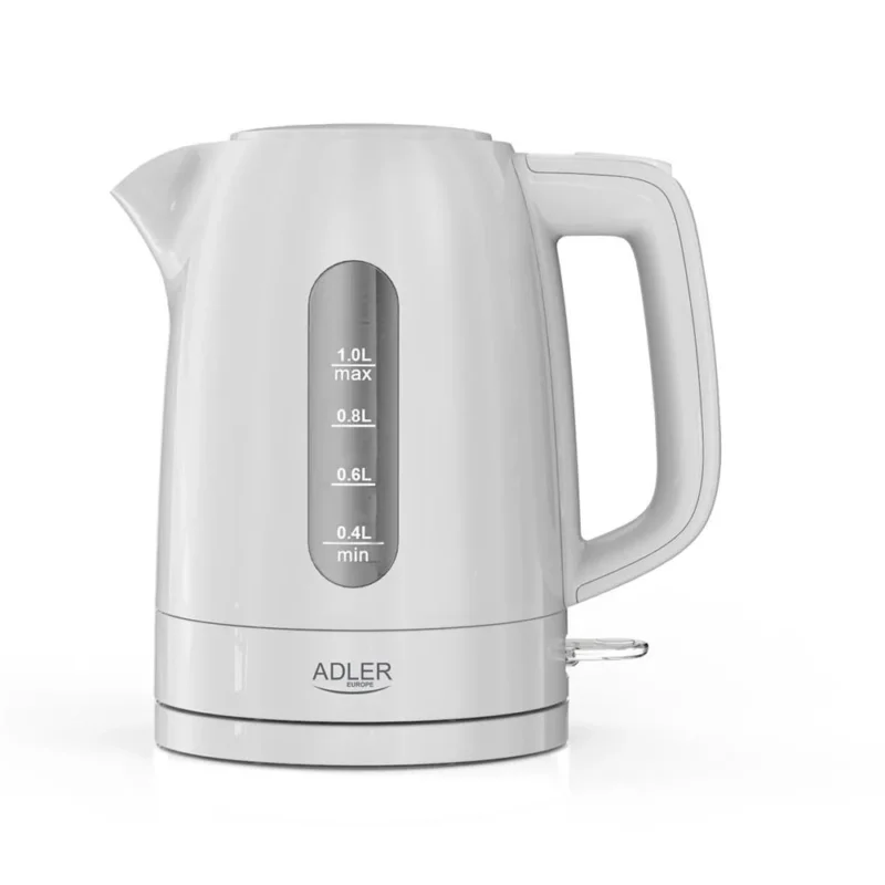 Adler AD 1380w Wasserkocher Kunststoff 1,0 l weiß – kompakt & sicher
