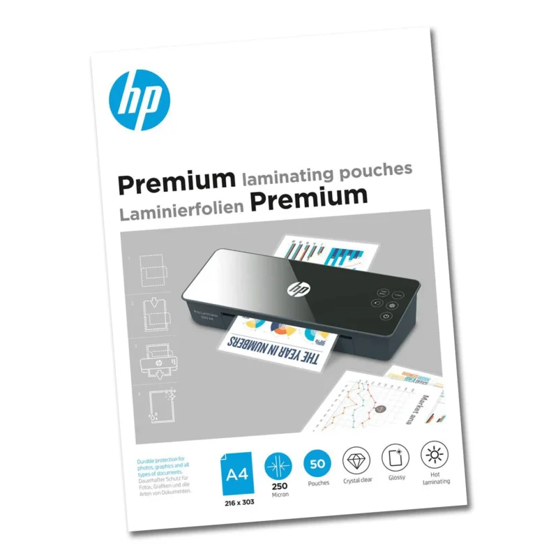 HP Premium Laminierfolien DIN A4 250 Micron 50 Stück