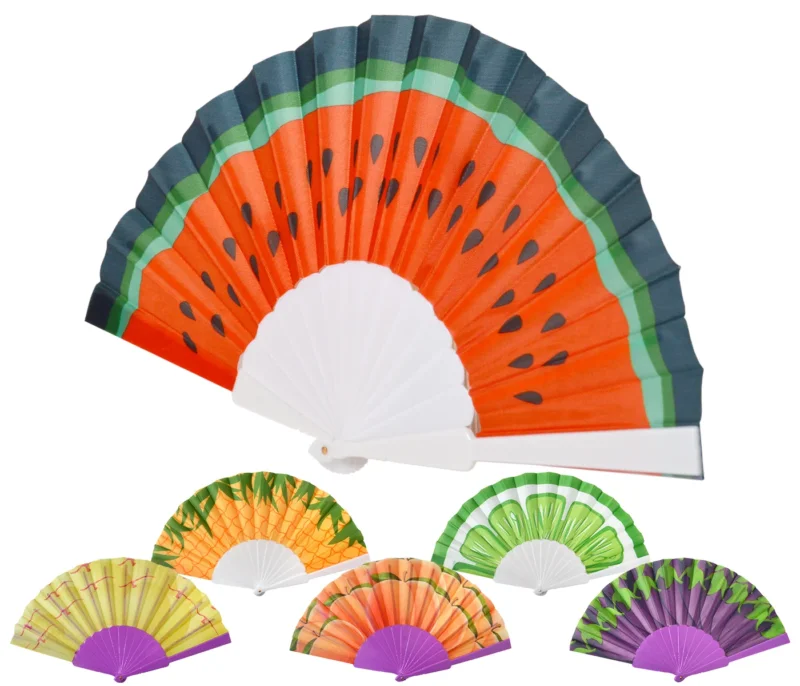Faltbarer-Fächer Handfächer Früchte Sommer Japanischer Fächer
