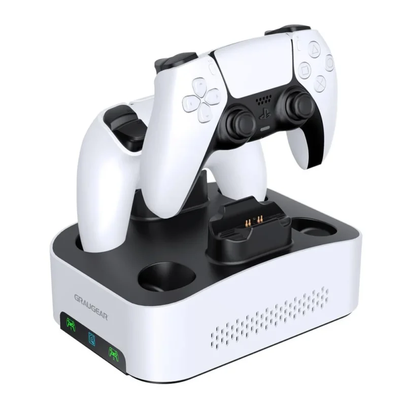 GRAUGEAR Gaming Festplatte 8TB mit Ladestation für 2 PS5 Controller