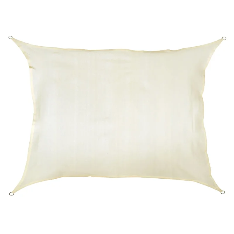 Sonnensegel 2x3 rechteckig - creme - Sonnenschutz atmungsaktiv - UV-Schutz Garten Terasse Camping