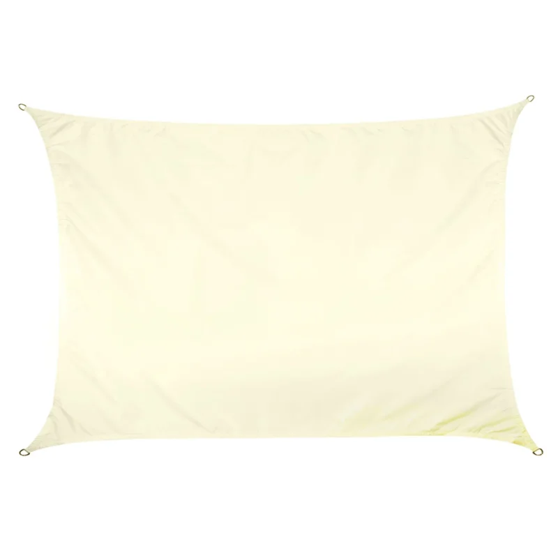 Sonnensegel 3x4 rechteckig - creme - Sonnenschutz wasserabweisend - UV-Schutz Garten Terasse Camping