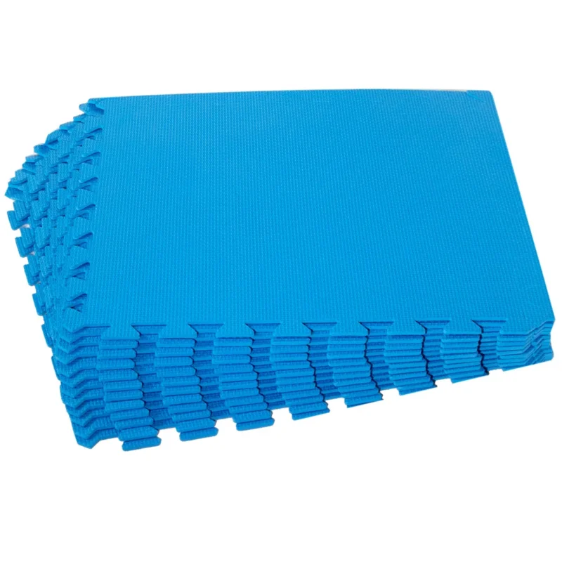 Poolunterlegmatte blau 50x50x0,5 cm EVA - Stecksystem Puzzelmatte Fitness Sportmatte Trainingsmatte