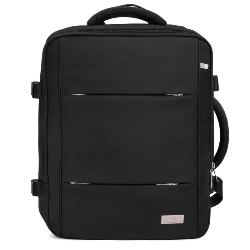 Camry CR 6881b Business Rucksack 24 L erweiterbar, Handgepäck Rucksack 40x20x30 cm, Laptoprucksack bis 15,6 Zoll, RFID, USB, YKK-Reißverschlüsse, wasserabweisend, schwarz