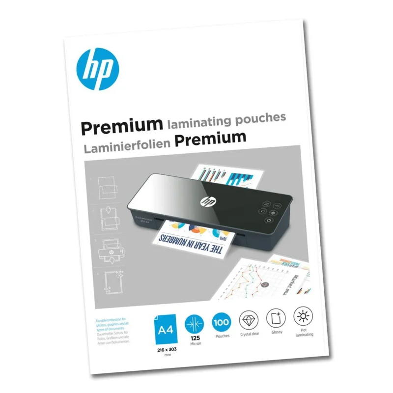 HP Premium Laminierfolien DIN A4 125 Micron 100 Stück