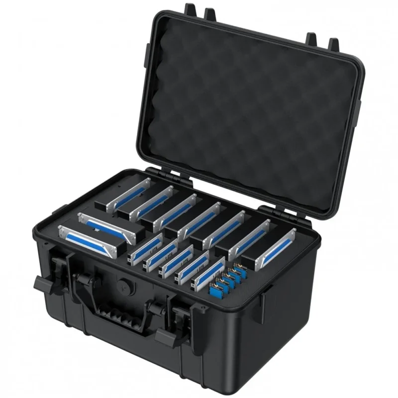 GRAUGEAR Festplattenschutzkoffer für 19 HDD SSD stoßfest wasserabweisend