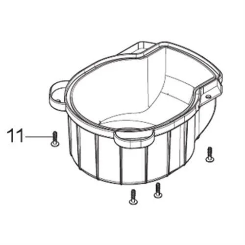 Nilfisk Original 107413542 Abdeckung HEPA-Filterelement