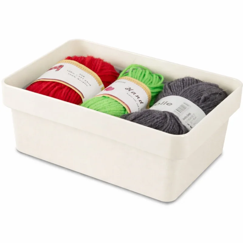 Ordnungsbox - 21x15x8 cm - 2,2 Liter - Ordnungskorb Schubladenorganizer Organizerbox Ordnungssystem Kunststoff Aufbewahrung Schrank Bad