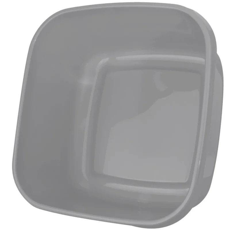 Schüssel 9 Liter - quadratisch- 31x31x14xm - grau - Waschschüssel Spülschüssel Wasserschüssel Lebensmittelecht - Kunststoff Spüle Waschbecken Wanne Box - Camping Abwaschschüssel Plastikschüssel