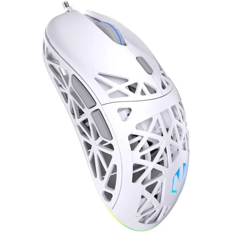 ENDORFY LIV Onyx White, Gaming Maus, kabelgebunden, Ultraleicht (69 g), Weiß, 12.000 DPI, ARGB