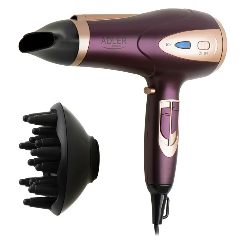 Adler AD 2248p ION Haartrockner 2200W mit Diffusor und Ionisator