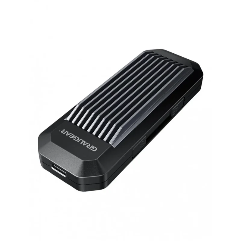 GRAUGEAR USB Type C Gehäuse für M.2 NVMe SSD mit Aufbewahrungsbox