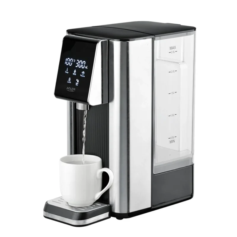 Adler AD 1356 Heißwasserspender Schwarz 2,5L 2600W Touch LCD Wasserfilter