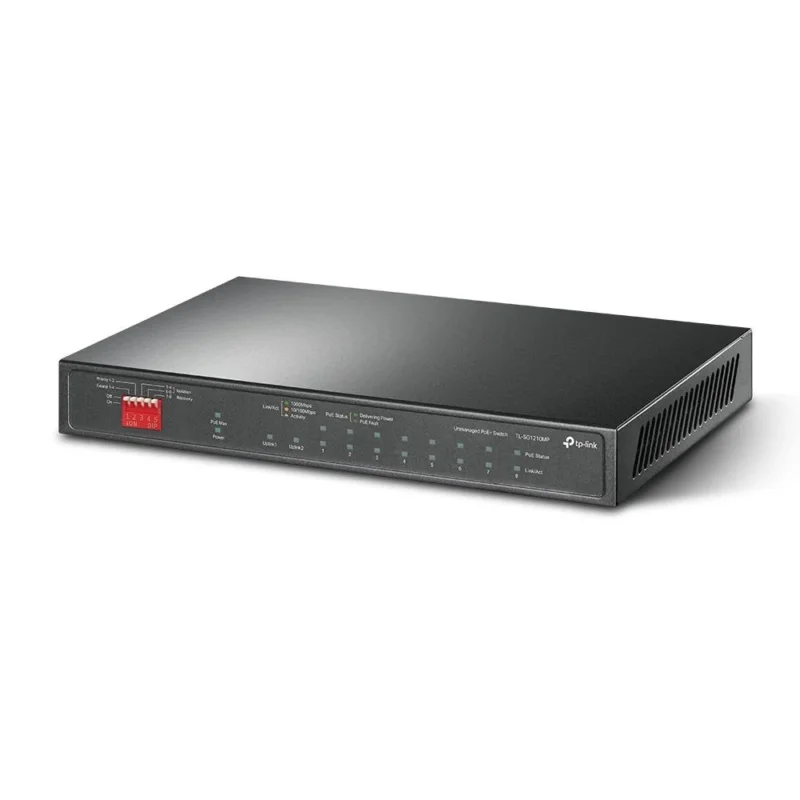 TP-Link TL-SG1210MP 10 Port Gigabit PoE Plus Switch 123W Desktop lüfterlos