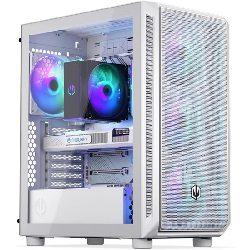 ENDORFY Arx 500 White ARGB ATX PC Gehäuse Weiß