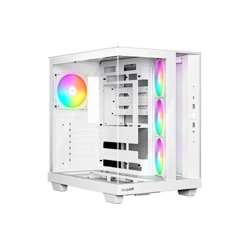 be quiet! Light Base 500 LX White PC Gehäuse mit Glasfront und ARGB Lüftern