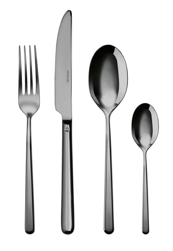 Sambonet Linear Besteckset 24-teilig PVD Schwarz – Ansicht 1