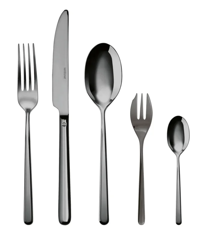 Sambonet Linear Besteckset 30-teilig PVD Schwarz – Ansicht 1
