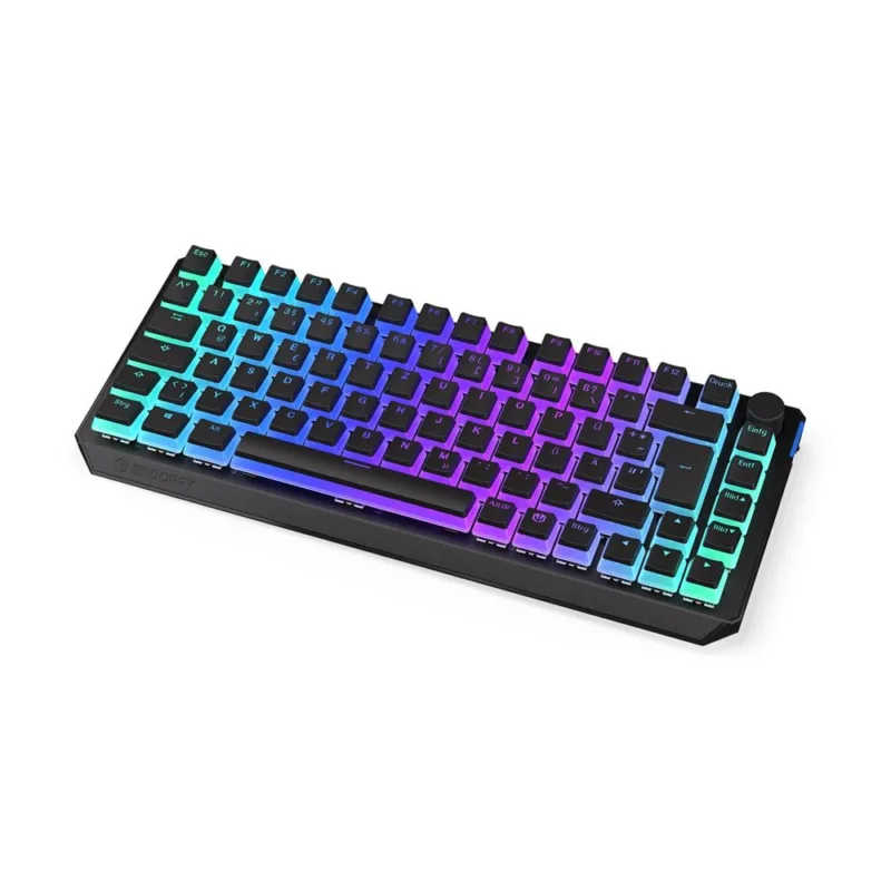 ENDORFY Thock 75 Prozent Wireless Tastatur DE Layout Kailh Box Black Schwarz
