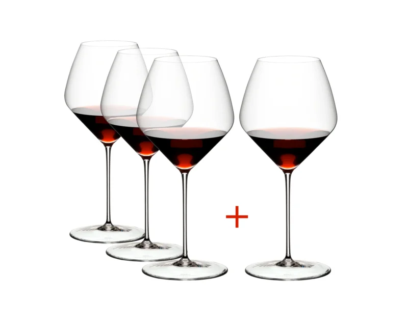 RIEDEL Veloce Pinot Noir/Nebbiolo Rotweinglas Vorteilsset 4er Set