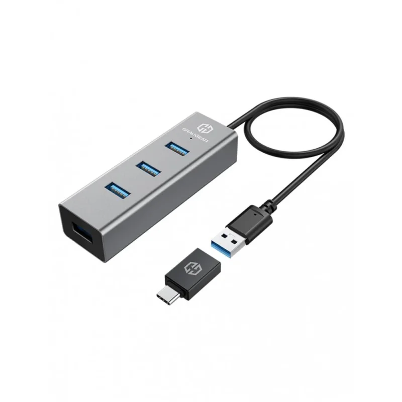 GRAUGEAR USB 3.0 Hub 4 Port Type A Aluminium
