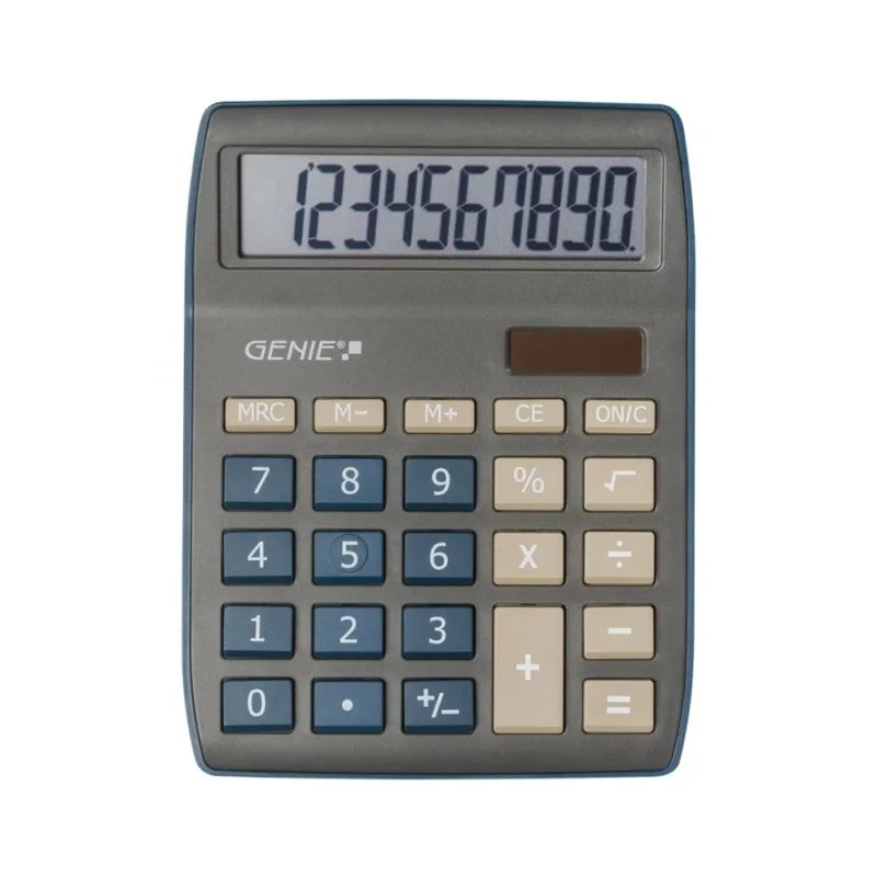 GENIE Tischrechner 840 DB Dual Power Bürorechner 10 stellig