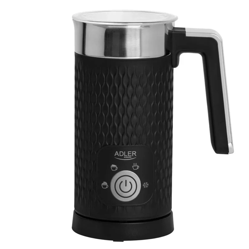 Adler AD 4494 Milchaufschäumer elektrisch Schwarz für Cappuccino und Latte