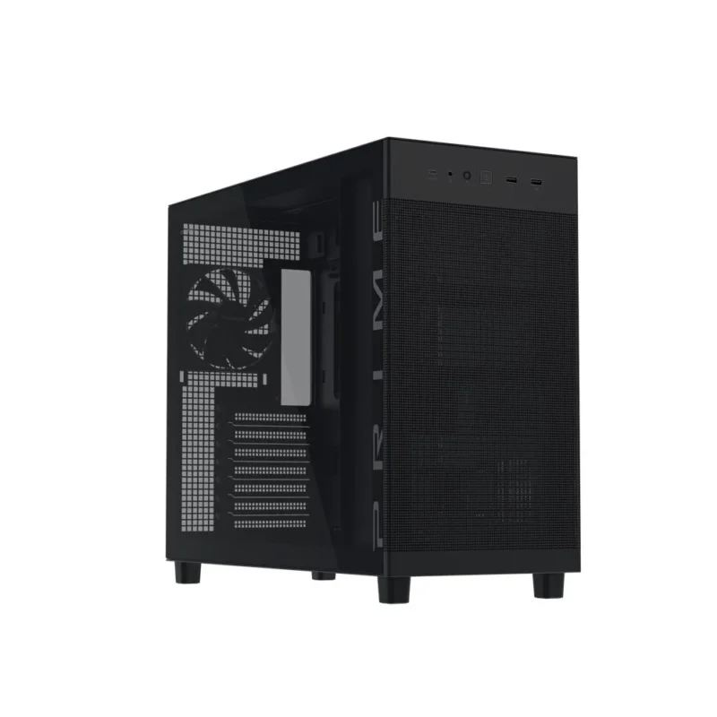 ASUS Prime AP303 TG ATX PC Gehäuse Black mit 360 mm Radiator und USB 20Gbps