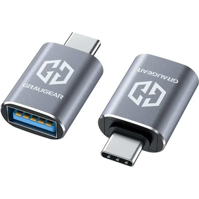 GRAUGEAR USB 3.2 Gen2 Type A auf Type C Adapter 10 Gbit s 2 Stück