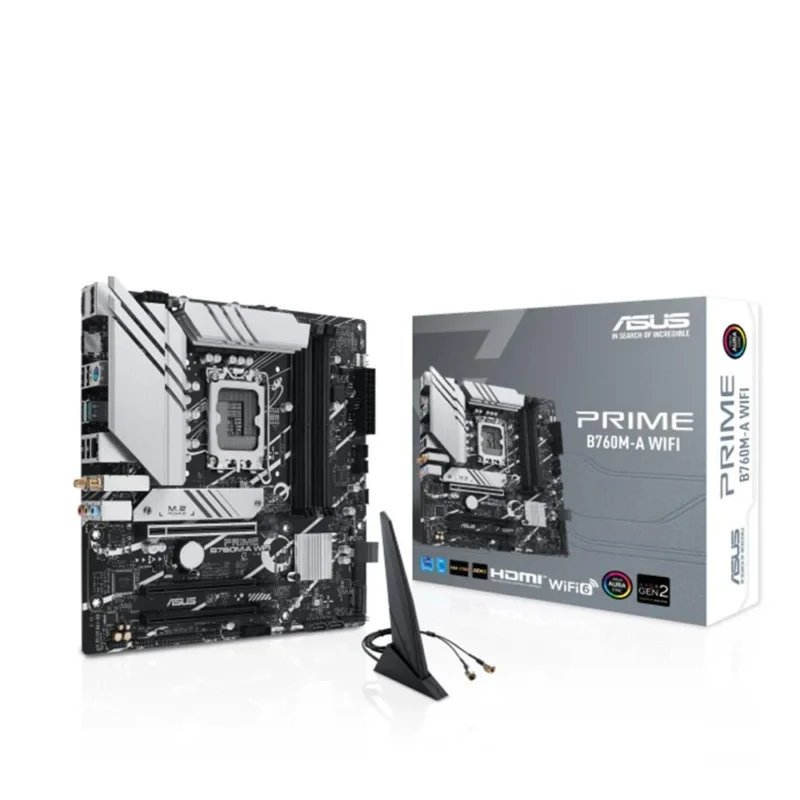 ASUS PRIME B760M-A WIFI Mainboard LGA 1700 mATX DDR5 PCIe 4.0 WiFi 6