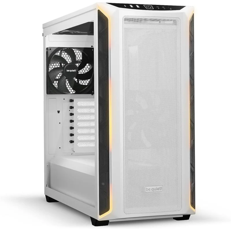 be quiet! Shadow Base 800 DX White PC-Gehäuse, Pure Wings 3 140mm PWM Lüfter, ARGB-Beleuchtung